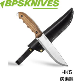 【BPS KNIVES】 HK5 アウトドアナイフ カーボン 炭素鋼 ウォルナット ウクライナ産 アドベンチャー BPS ナイフ