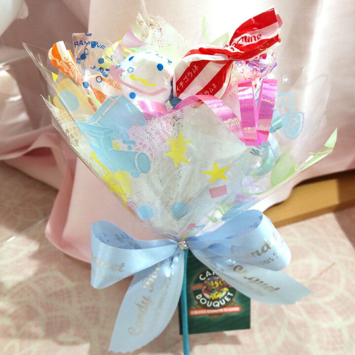 楽天市場 プリティースマイル キャンディーブーケ キャンディブーケ あす楽 正規販売店 お菓子 ブーケ 花束 ラムネ 誕生日 お祝い プレゼント 発表会 記念日 結婚 開店祝 出産祝 楽屋見舞い サプライズ ミニ ギフト Candybouquet