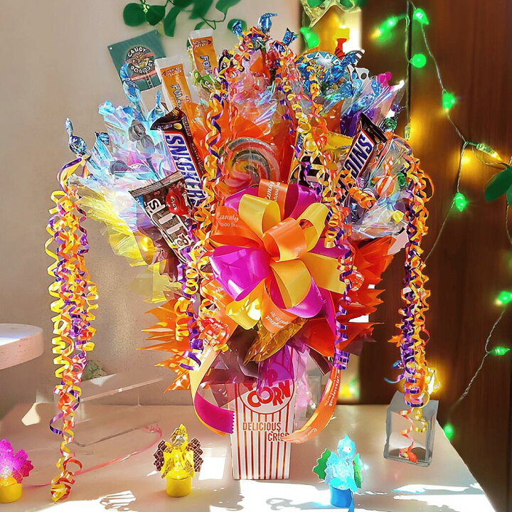楽天市場】お菓子 ブーケ 花束 キャンディーブーケ 【ポップコーン 