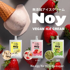 【無添加アイスクリーム Noy】セット 6個 送料無料 無添加 グルテンフリー 砂糖不使用 乳製品不使用 卵不使用 植物性 バニラ ストロベリー 抹茶 スイーツ ギフト 誕生日 プレゼント 健康 応援 ダイエット 夜 おやつ 詰め合わせ 贈答品