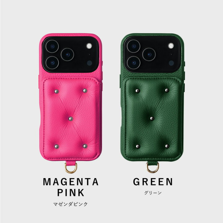 DEMIU デミュウ BALLON iPhone15 グリーン スマホケース iPhoneケース 