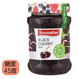 特別価格【3瓶】ストリームライン チェリー ジャム 340gブラックチェリーのおいしさをそのままに、甘さを抑えました。低糖度（45％)