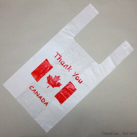 カナダみやげ　お土産袋10枚　カナダ国旗の印刷あり