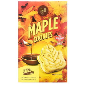 【4箱】B&B　デア メープルクリームクッキー　300gメープルの風味豊なクリームがサンドされています。