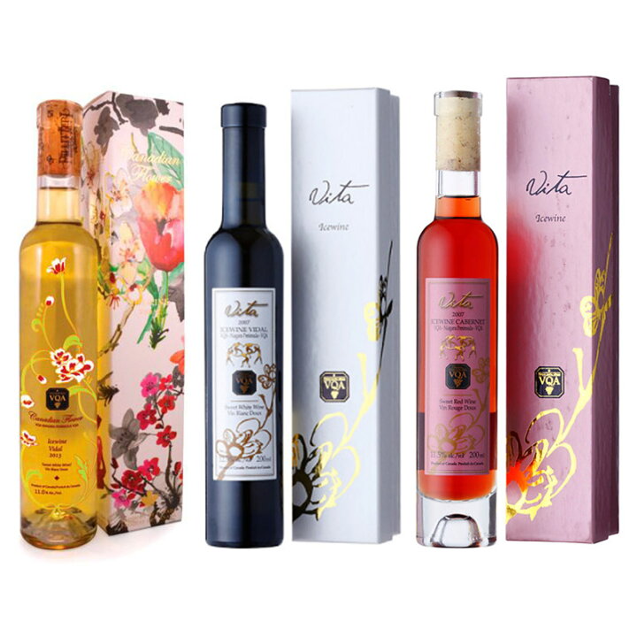 楽天市場】送料無料【アイスワイン赤白2品種飲み比べ】当店人気ワイン3 