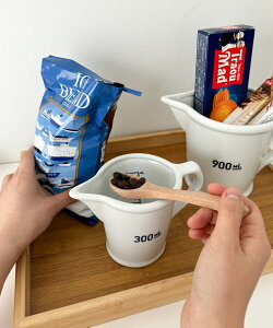 DULTON"PORCELAIN JUG 300ml"ポーセリンジャグ 300ml/M-0668-300キャナルジーン CANALJEAN 計量カップ 磁器製 シンプル キッチンツール インテリア 電子レンジOK 食洗器OK おしゃれ