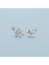 【Spring Limited】シルバー アシンメトリー ピアス Canal 4℃ カナルヨンドシー アクセサリー・腕時計 ピアス シルバー【送料無料】[Rakuten Fashion]