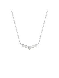 シルバー アーチ ネックレス Canal 4℃ カナルヨンドシー アクセサリー・腕時計 ネックレス シルバー【送料無料】[Rakuten Fashion]