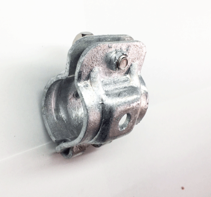 楽天市場】【単クランプ】耐サビ仕様 溶融亜鉛メッキ 19mm クランプ