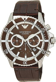 エンポリオアルマーニ 腕時計 メンズ ブラウン シルバー AR11486 EMPORIO ARMANI
