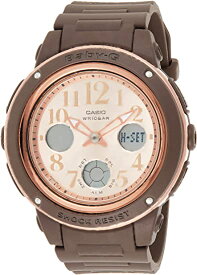 カシオ 腕時計 レディース ブラウン ピンク Baby-G ベビーG アナデジ 10気圧防水 カレンダー ワールドタイム ストップウォッチ CASIO BGA-150PG-5B1