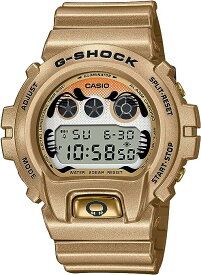 腕時計 メンズ ゴールド シンプル カシオ クオーツ デジタル 20気圧防水 CASIO DW-6900GDA-9JR