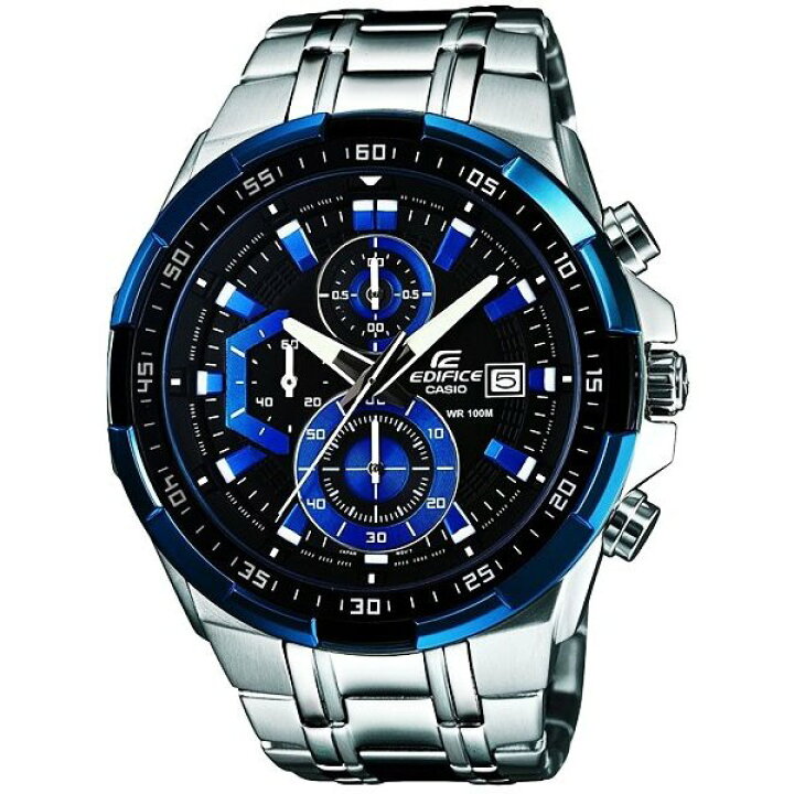 楽天市場】腕時計 メンズ ブル− シルバー カシオ EDIFICE 