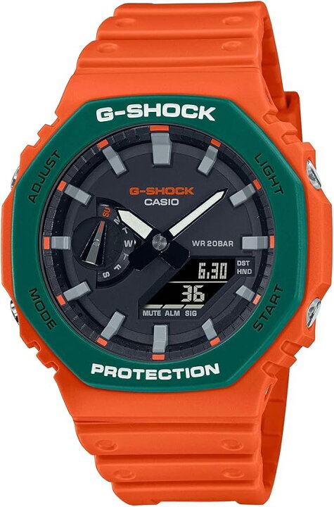 楽天市場】カシオ 腕時計 メンズ G-SHOCK ブラック グリーン オレンジ  