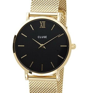 �r���v �V���v�� ���b�V���x���g CLUSE �N���[�X CL30012 MINUIT �~�j���C Mesh Belt 33mm Black Gold �u���b�N×�S�[���h Womens ���f�B�[�X Present �v���[���g �V���� ���s�A���i