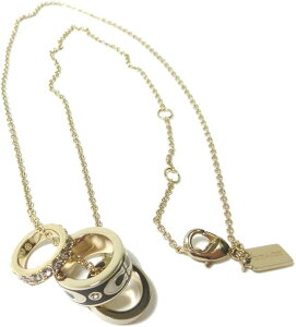 R[` lbNX fB[X signature enamel rondell necklace S[h ubN CI905-GD-BK COACH
