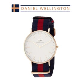ダニエルウェリントン メンズ レディース 腕時計 ファブリック レッド ネイビー ホワイト Daniel Wellington ユニセックス DW00100001並行輸入品 かわいい 可愛い オシャレ おしゃれ