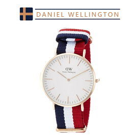 ダニエルウェリントン メンズ レディース 腕時計 ファブリック レッド ネイビー ホワイト Daniel Wellington ユニセックス DW00100003 並行輸入品 かわいい 可愛い オシャレ おしゃれ