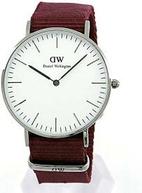 ダニエルウェリントン Daniel Wellington 腕時計 レディース メンズ ユニセックス シルバー バーガンディ DW00100272 クラシック ロゼリン 36mm