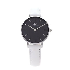 ダニエルウェリントン レディース 腕時計 ベルト レザー ホワイト ブラック Daniel Wellington DW00100286 並行輸入品 かっこいい カッコイイ オシャレ おしゃれ