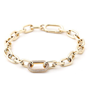 �_�j�G���E�F�����g�� �u���X���b�g Crystal Link Bracelet aao-dw00400593 �S�[���h 185mm ���f�B�[�X Daniel Wellington