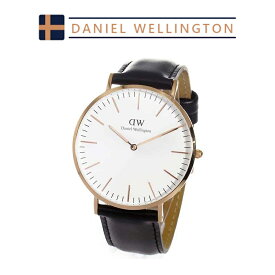 ダニエルウェリントン 腕時計 メンズ ブラック ローズゴールド Daniel Wellington CLASSIC SHEFFIELD クラシック シェフィールド DW00600007 並行輸入品