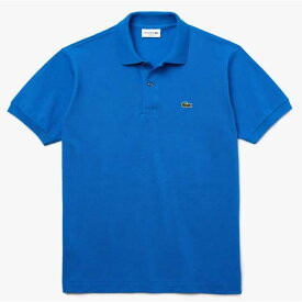 ポロシャツ 半袖 メンズ ブルー ワンポイントLACOSTE ラコステ L1212-00-QPT-2水色 シンプル サイズ2 綿 100%コットン カジュアル お洒落 新生活 並行輸入品