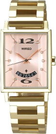 セイコー 腕時計 レディース WIRED f ベビーピンク ゴールド AGET014 SEIKO