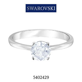 スワロフスキー 指輪 レディース シルバー シンプル SWAROVSKI 16-17号 5402429 並行輸入品