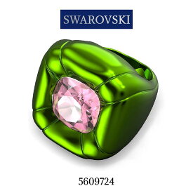 スワロフスキー 指輪 レディース グリーン ピンク SWAROVSKI 16号 5609724 並行輸入品