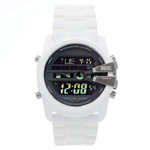 ディーゼル 腕時計 メンズ MASTER CHIEF ホワイト ブラック DZ2157 DIESEL