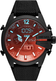 ディーゼル 腕時計 メンズ ブラック レッド DIESEL DZ4548 メガチーフ アナログ&デジタル