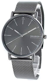 腕時計 メッシュ ビジネス スリム ロゴ SKAGEN スカーゲン SKW6577メンズ 新生活 シンプル シルバー スーツ 並行輸入品