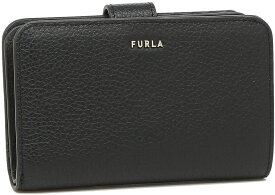 財布 二つ折り 上品 シンプルFURLA フルラ PCX9UNO-HSF000-O6000バビロン Mサイズ ブラック レディース コンパクト フェミニン 新生活 大人女子 プレゼント お洒落 並行輸入品