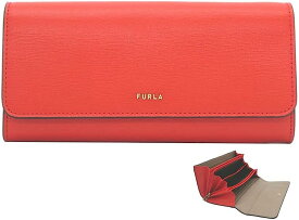 フルラ 長財布 レディース レッドオレンジ シンプル FURLA バビロン PCY2UNO-B30000 SPRITZ+GREIGE int. ：1670S