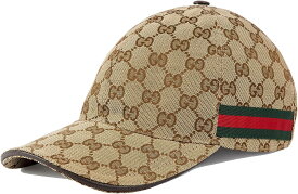 グッチ キャップ メンズ レディース ORIGINAL GG CANVAS BASEBALL Lサイズ ベージュ 200035-KQWBG-9791-L GUCCI