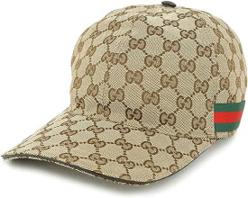 グッチ キャップ 200035 KQWBG 9791 M Cap キャンバス レザー レディース GUCCI