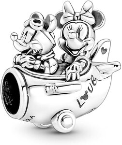 ph uXbg`[ fB[X Mickey Mouse & Minnie Mouse Airplane Charm Vo[ 790108C00 PANDORA