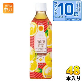 サンA 日向夏紅茶 500ml ペットボトル 48本 (24本入×2 まとめ買い) 紅茶飲料