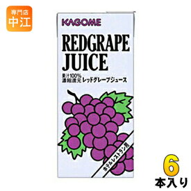 カゴメ レッドグレープジュース ホテルレストラン用 1L 紙パック 6本入 〔果汁飲料〕