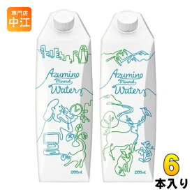 ゴールドパック 安曇野 ミネラルウォーター 1L 紙パック 6本入 ナチュラルミネラルウォーター Azumino Mineral Water