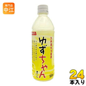 友桝飲料 ゆずちゃん 500ml ペットボトル 24本入 〔果汁飲料〕