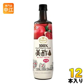 CJジャパン プティチェル美酢(ミチョ) ざくろ 900ml ボトル 12本入 〔酢飲料〕