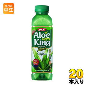 OKF アロエベラキング 500ml ペットボトル 20本入 Aloe vera King アロエジュース 葉肉入り アロエベラ