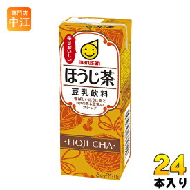 マルサンアイ 豆乳飲料 ほうじ茶 200ml 紙パック 24本入〔豆乳飲料 ほうじ茶 soya milk ソイミルク〕