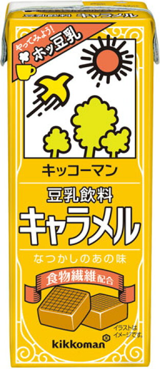 楽天市場】キッコーマン 豆乳飲料 キャラメル 200ml 紙パック 18本入 〔豆乳〕 : 専門店 中江