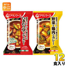 アマノフーズ フリーズドライ カレー2種セット 12食 (4食入×3 まとめ買い)