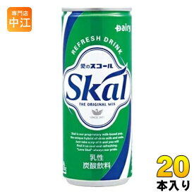 南日本酪農 スコール ホワイト 250ml 缶 20本入 炭酸飲料