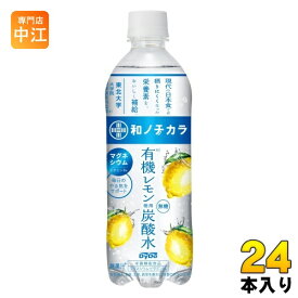 ダイドー 和ノチカラ 有機レモン使用炭酸水 500ml ペットボトル 24本入 炭酸飲料 レモン 果汁
