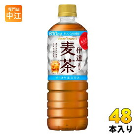 ポッカサッポロ 伊達麦茶 600ml ペットボトル 48本 (24本入×2 まとめ買い) お茶 おちゃ 麦茶 カフェインゼロ